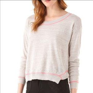 Free People Beach Road Trip Lightweight Linen Blend Sweater S
